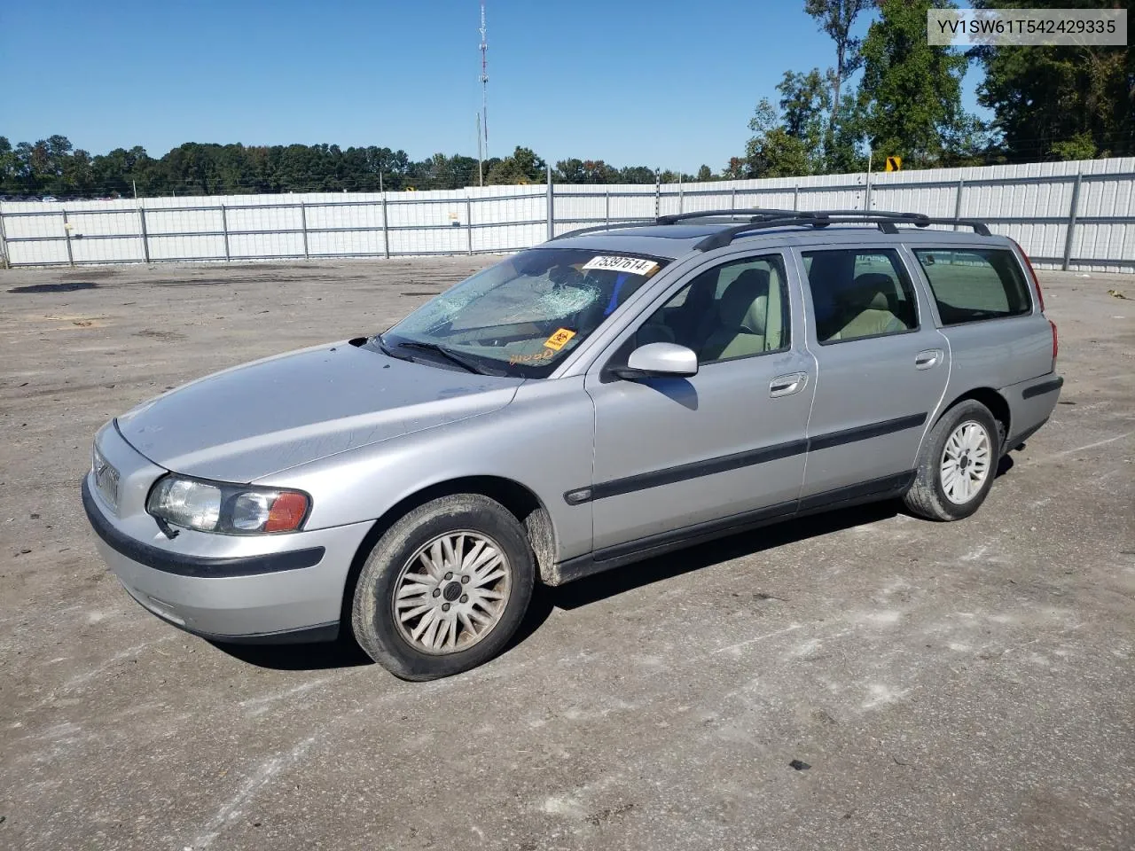 2004 Volvo V70 VIN: YV1SW61T542429335 Lot: 75397614