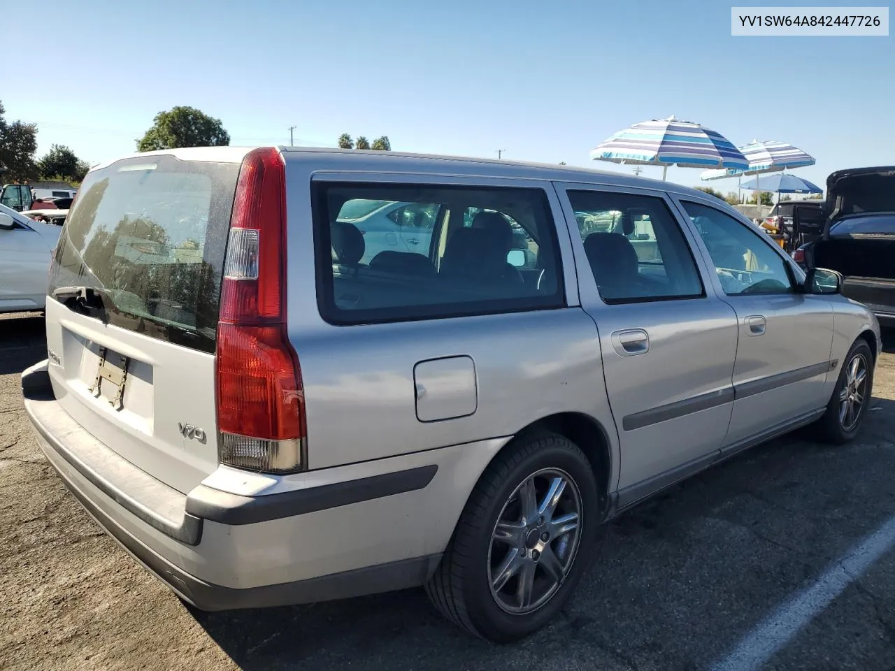 2004 Volvo V70 VIN: YV1SW64A842447726 Lot: 78762314