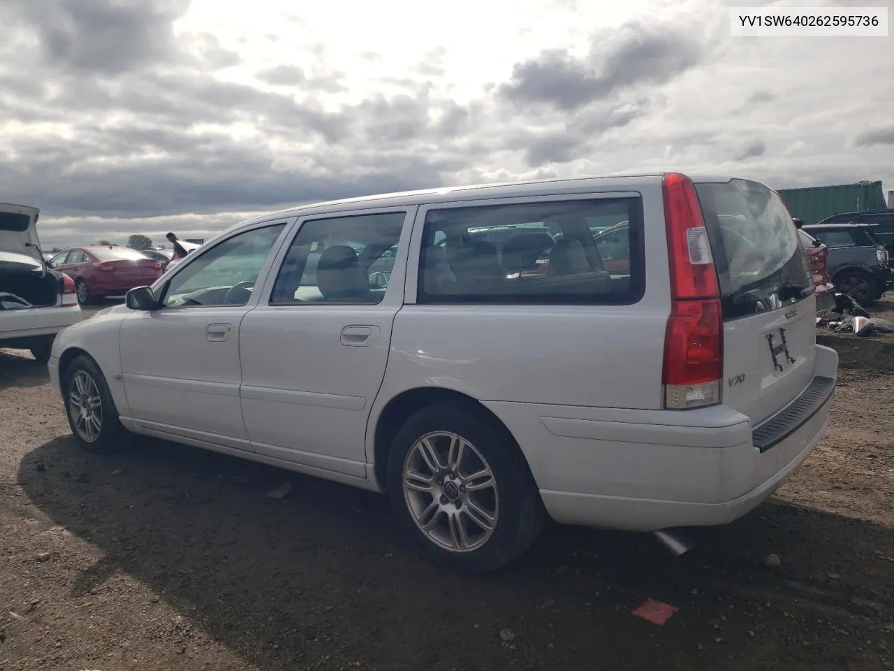 2006 Volvo V70 VIN: YV1SW640262595736 Lot: 72063874