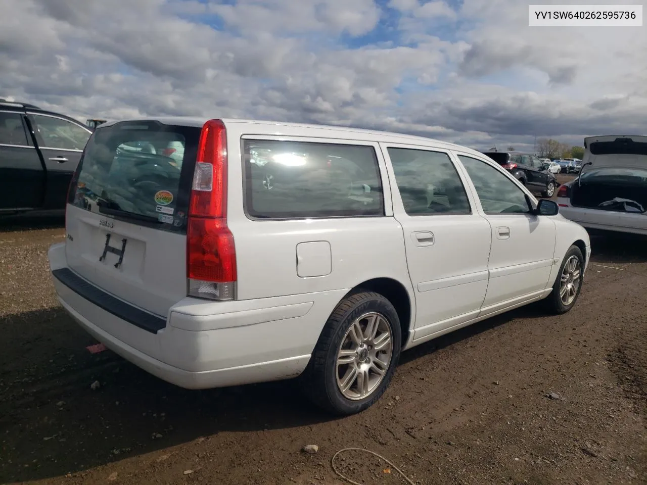 2006 Volvo V70 VIN: YV1SW640262595736 Lot: 72063874