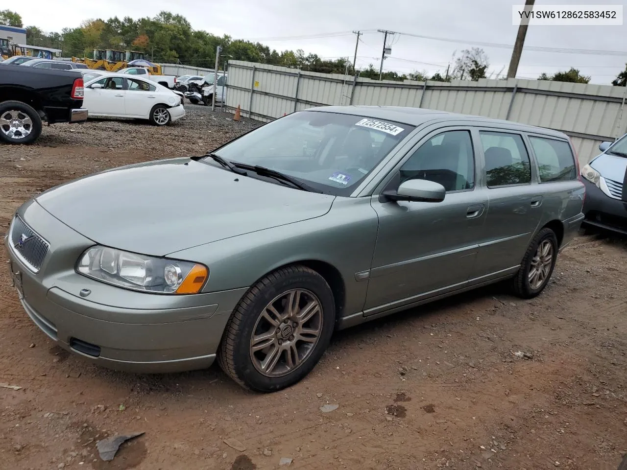 2006 Volvo V70 VIN: YV1SW612862583452 Lot: 72572554