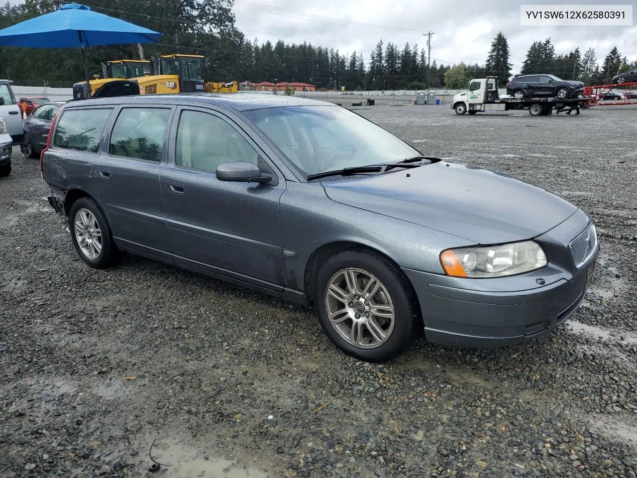 2006 Volvo V70 VIN: YV1SW612X62580391 Lot: 72591924