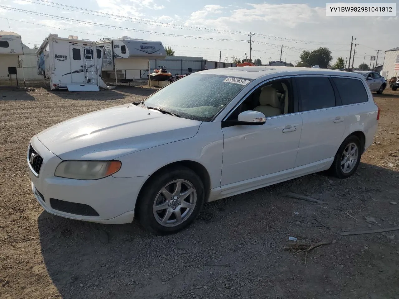 2008 Volvo V70 3.2 VIN: YV1BW982981041812 Lot: 67606654