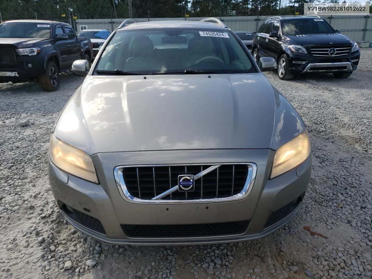 2008 Volvo V70 3.2 VIN: YV1BW982281012622 Lot: 74535424