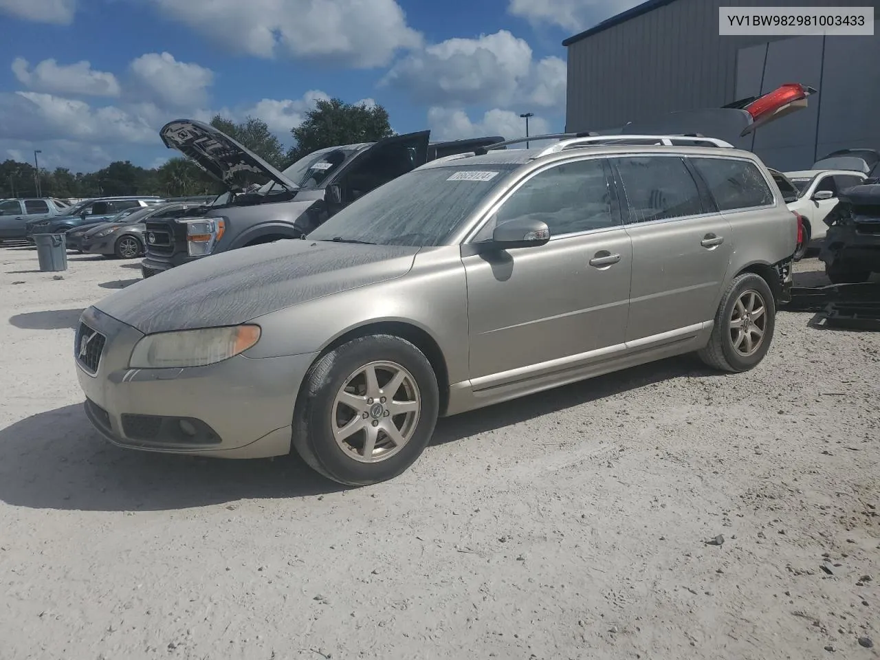 2008 Volvo V70 3.2 VIN: YV1BW982981003433 Lot: 76629124