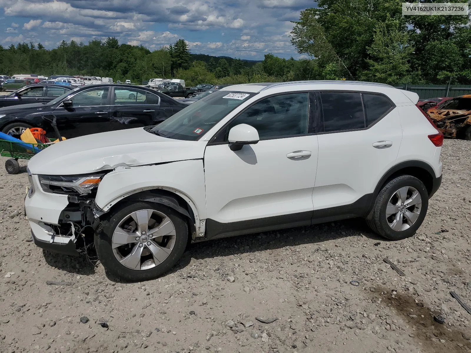 YV4162UK1K2137236 2019 Volvo Xc40 T5 Momentum