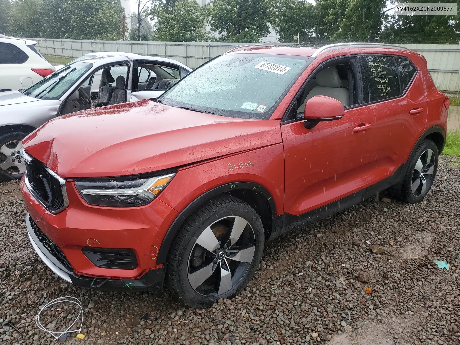 2019 Volvo Xc40 T5 Momentum VIN: YV4162XZ0K2009577 Lot: 67702314