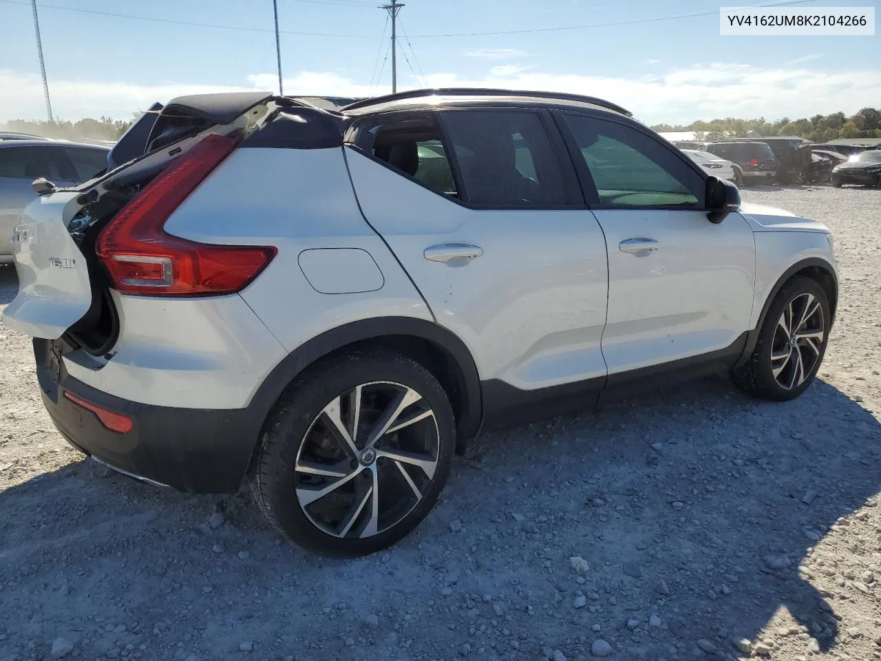 2019 Volvo Xc40 T5 R-Design VIN: YV4162UM8K2104266 Lot: 74349224