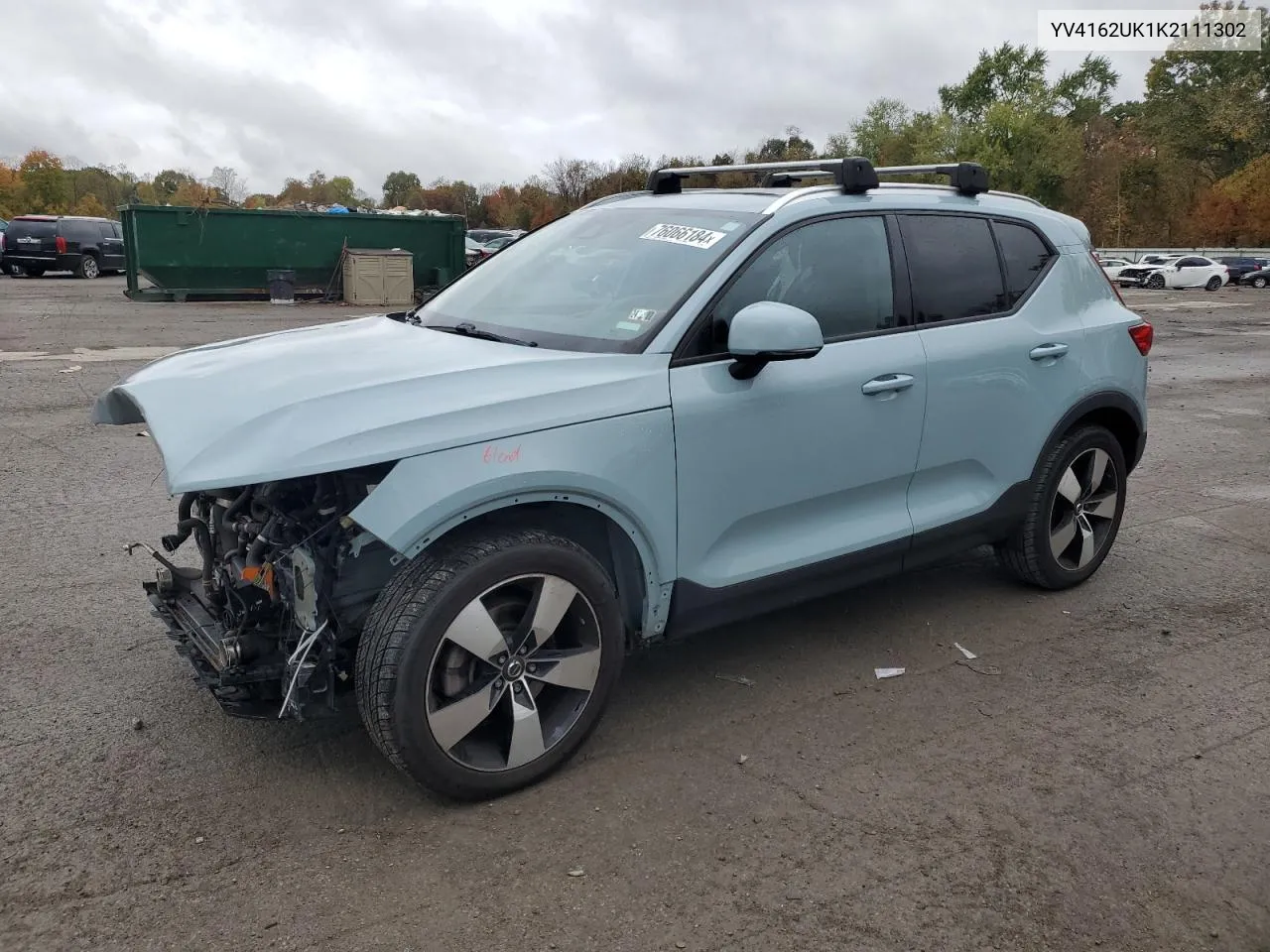 2019 Volvo Xc40 T5 Momentum VIN: YV4162UK1K2111302 Lot: 76066184