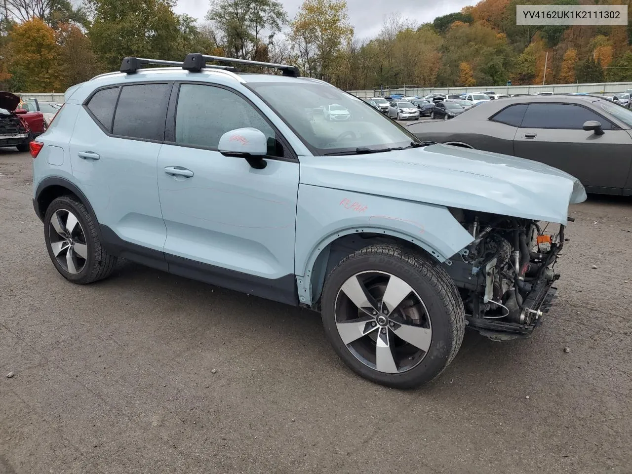 2019 Volvo Xc40 T5 Momentum VIN: YV4162UK1K2111302 Lot: 76066184