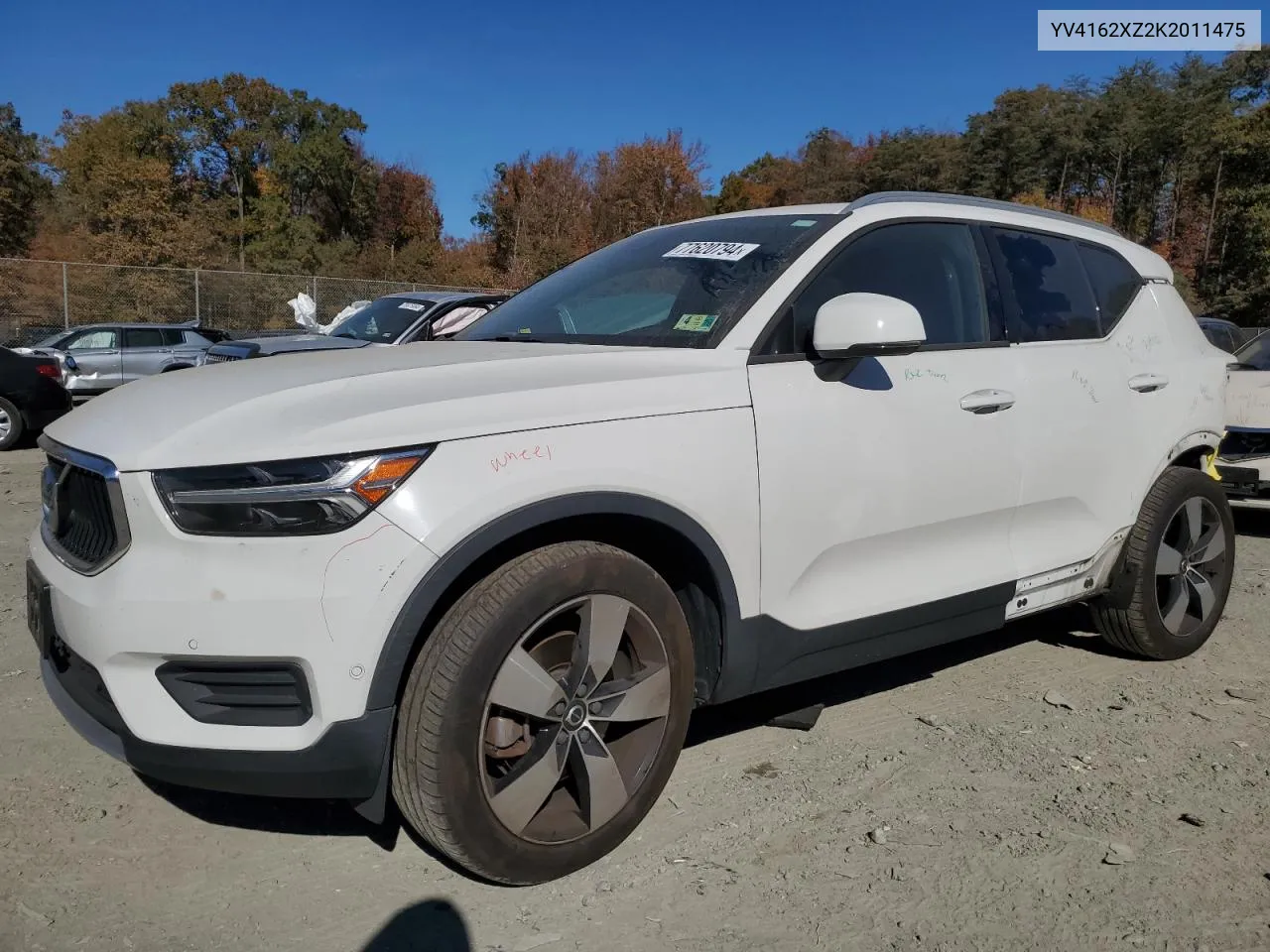 2019 Volvo Xc40 T5 Momentum VIN: YV4162XZ2K2011475 Lot: 77620794