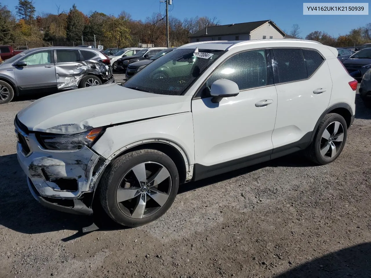 2019 Volvo Xc40 T5 Momentum VIN: YV4162UK1K2150939 Lot: 78672084