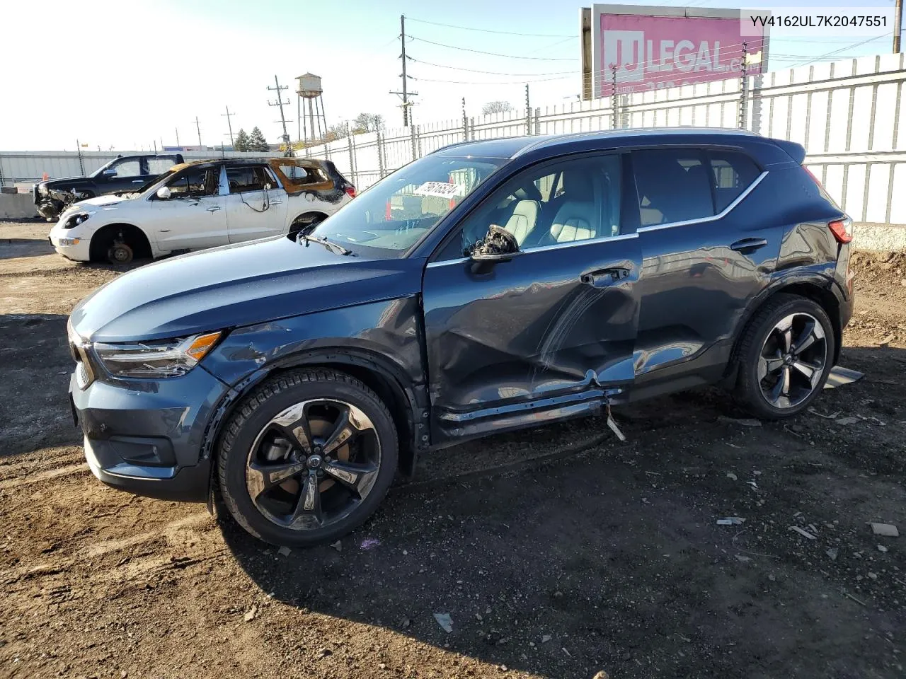 2019 Volvo Xc40 T5 Inscription VIN: YV4162UL7K2047551 Lot: 79616524