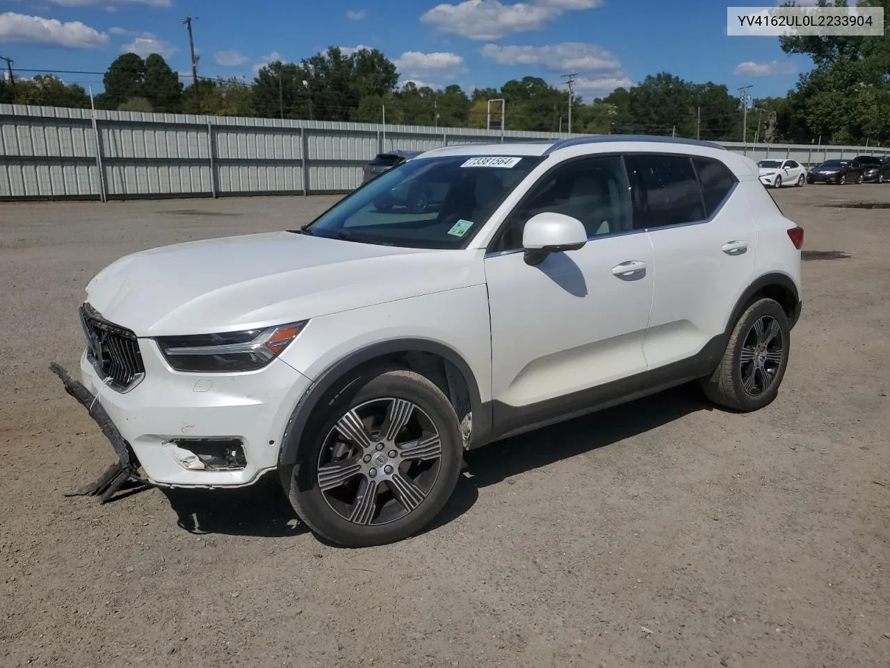 2020 Volvo Xc40 T5 Inscription VIN: YV4162UL0L2233904 Lot: 73381564