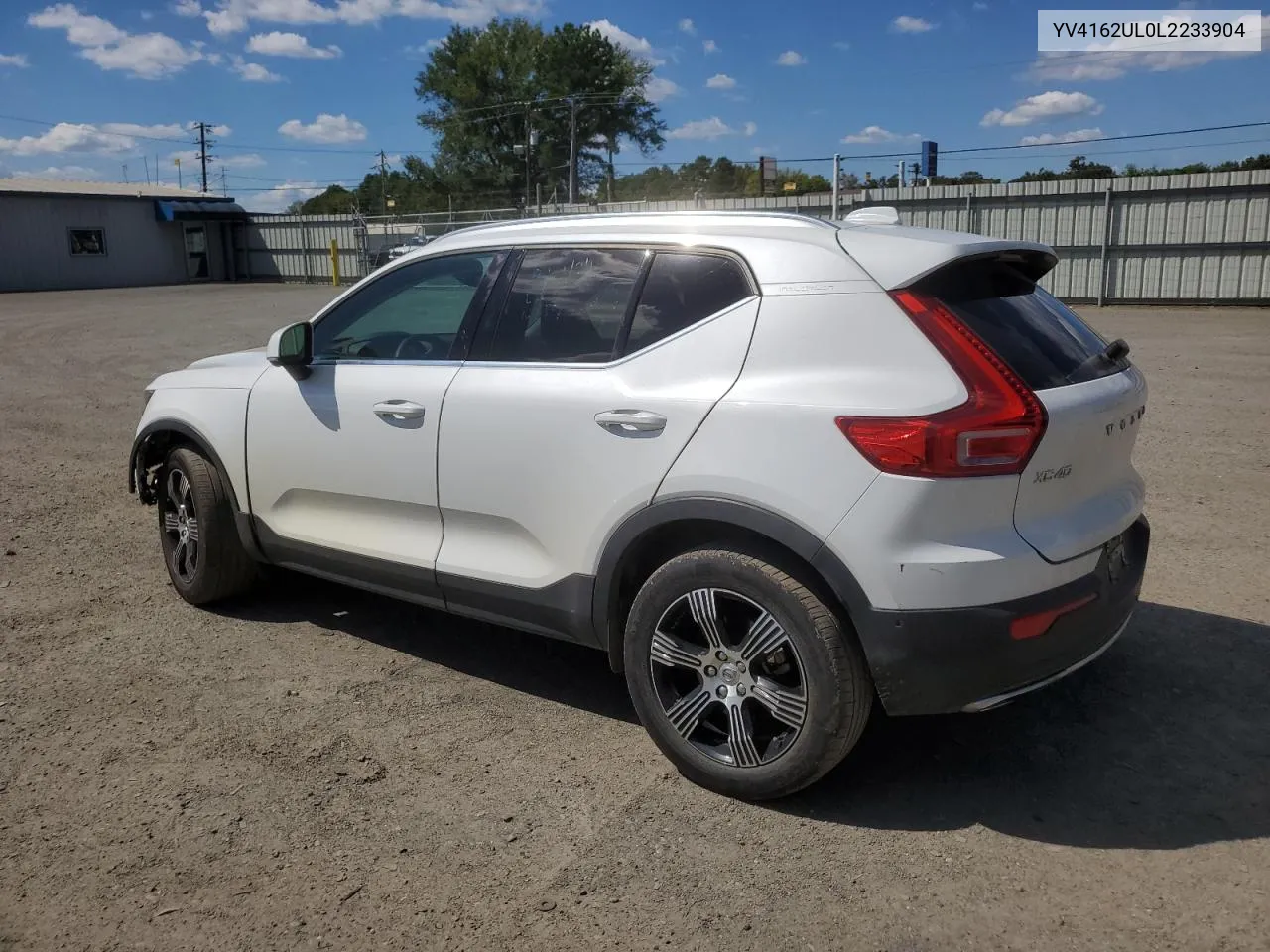 2020 Volvo Xc40 T5 Inscription VIN: YV4162UL0L2233904 Lot: 73381564