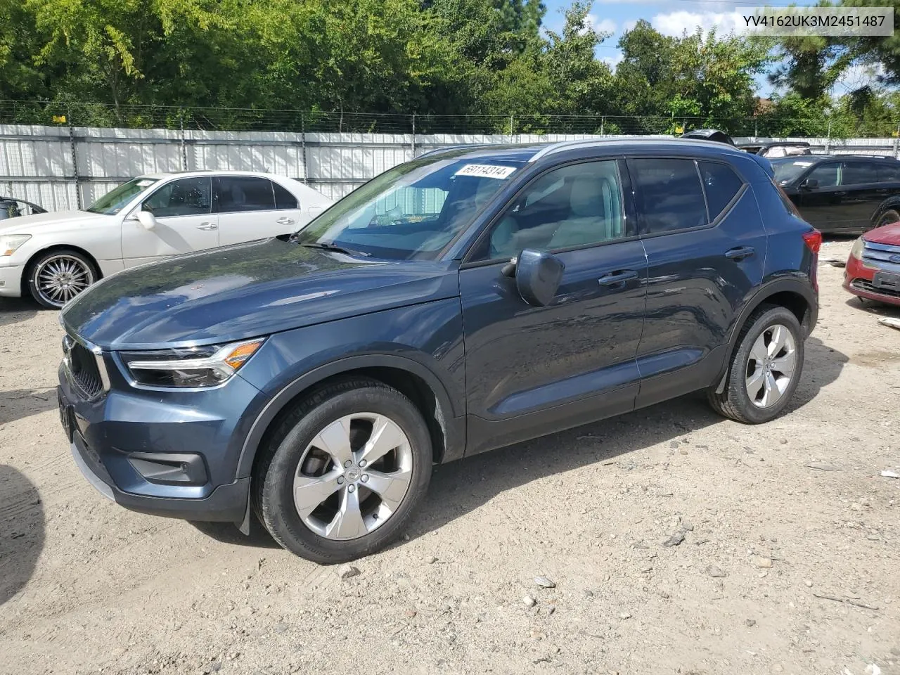 2021 Volvo Xc40 T5 Momentum VIN: YV4162UK3M2451487 Lot: 69114314