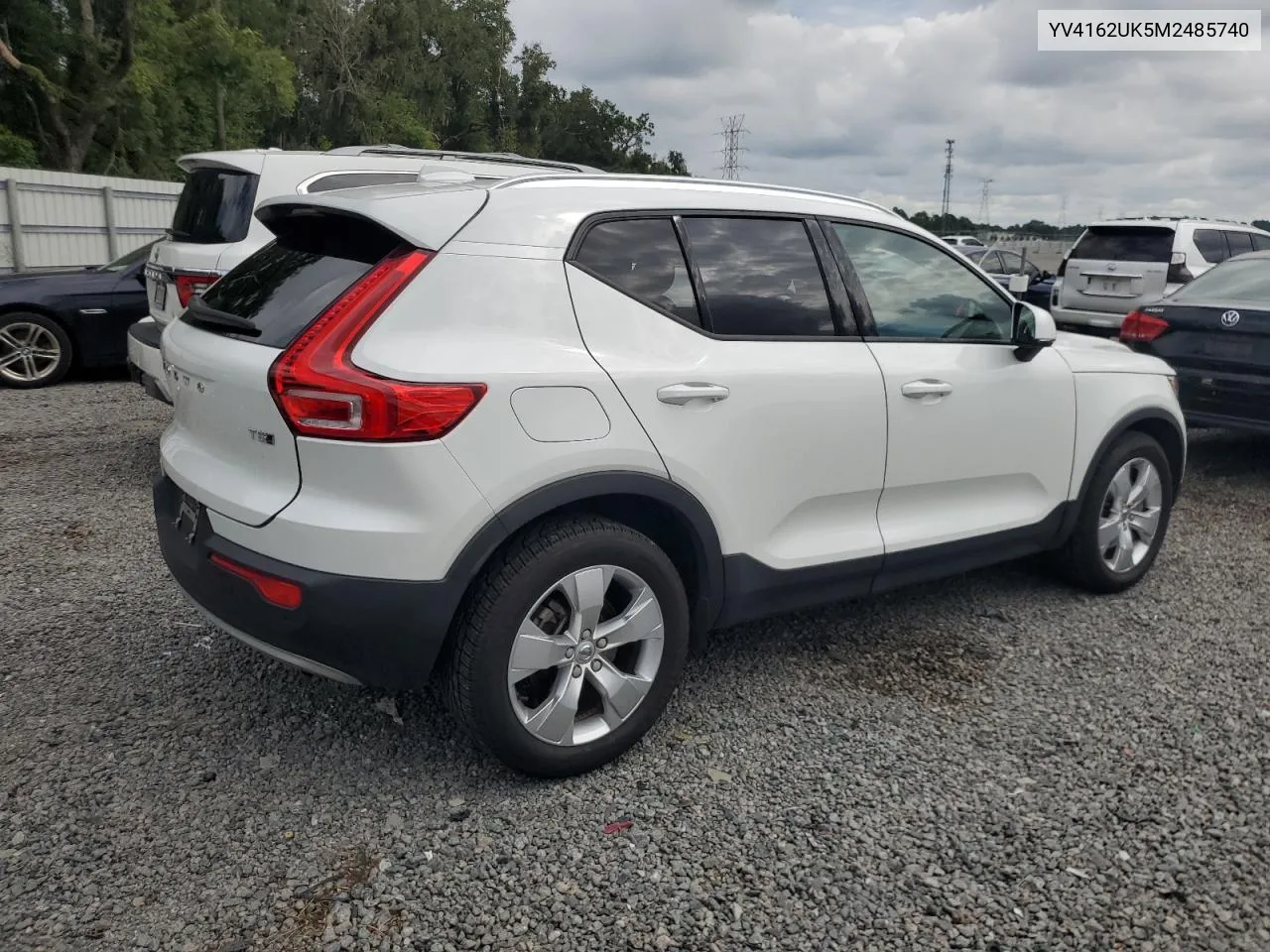 2021 Volvo Xc40 T5 Momentum VIN: YV4162UK5M2485740 Lot: 71018074