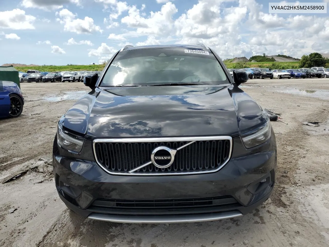 2021 Volvo Xc40 T4 Momentum VIN: YV4AC2HK5M2458900 Lot: 73645094