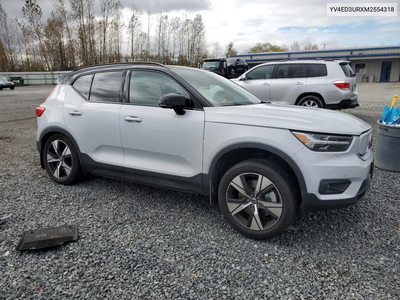 2021 Volvo Xc40 Recharge VIN: YV4ED3URXM2554318 Lot: 78328114