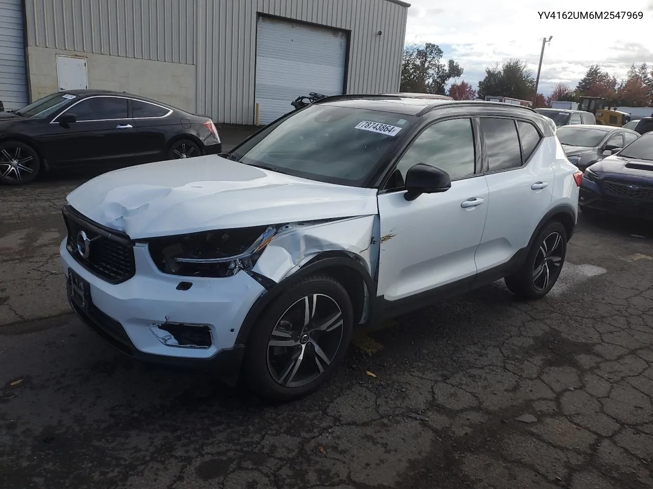 2021 Volvo Xc40 T5 R-Design VIN: YV4162UM6M2547969 Lot: 78743864