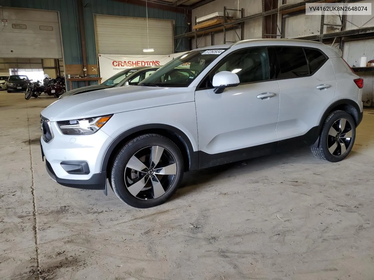 2022 Volvo Xc40 T5 Momentum VIN: YV4162UK8N2648074 Lot: 57260934