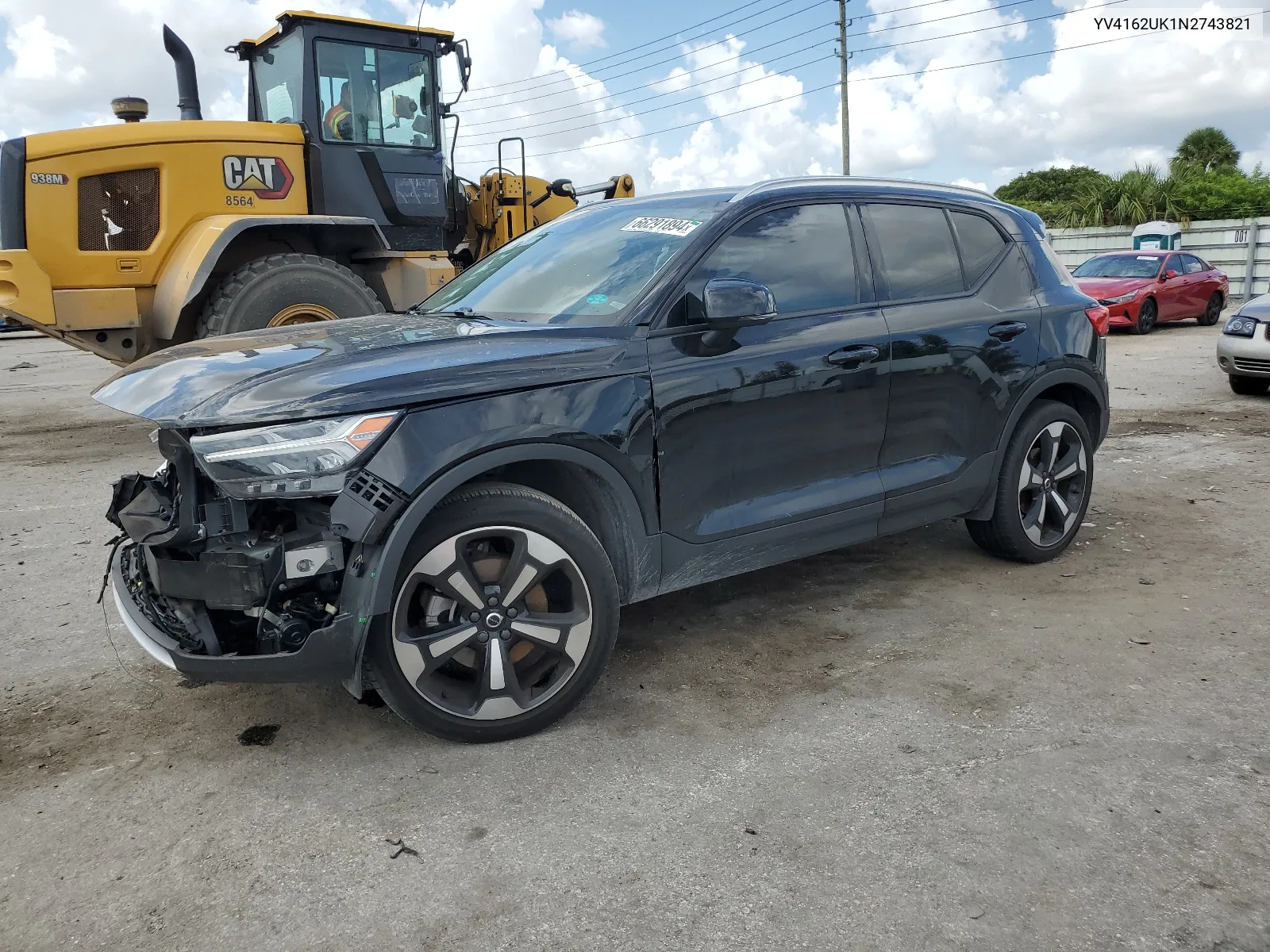 2022 Volvo Xc40 T5 Momentum VIN: YV4162UK1N2743821 Lot: 66291894