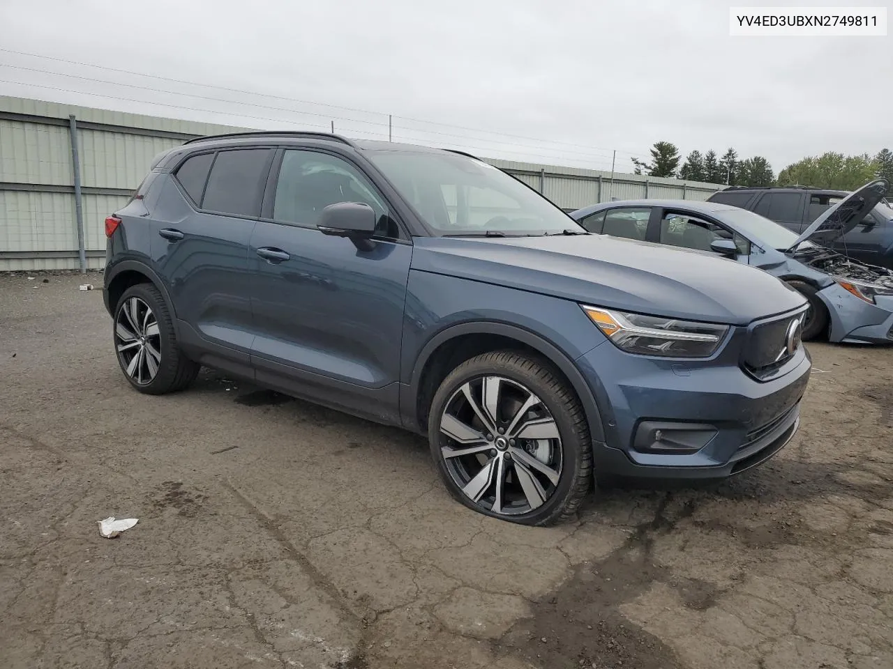 2022 Volvo Xc40 P8 Recharge Ultimate VIN: YV4ED3UBXN2749811 Lot: 72419784