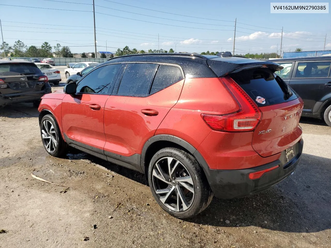 2022 Volvo Xc40 T5 R-Design VIN: YV4162UM9N2790385 Lot: 75019894