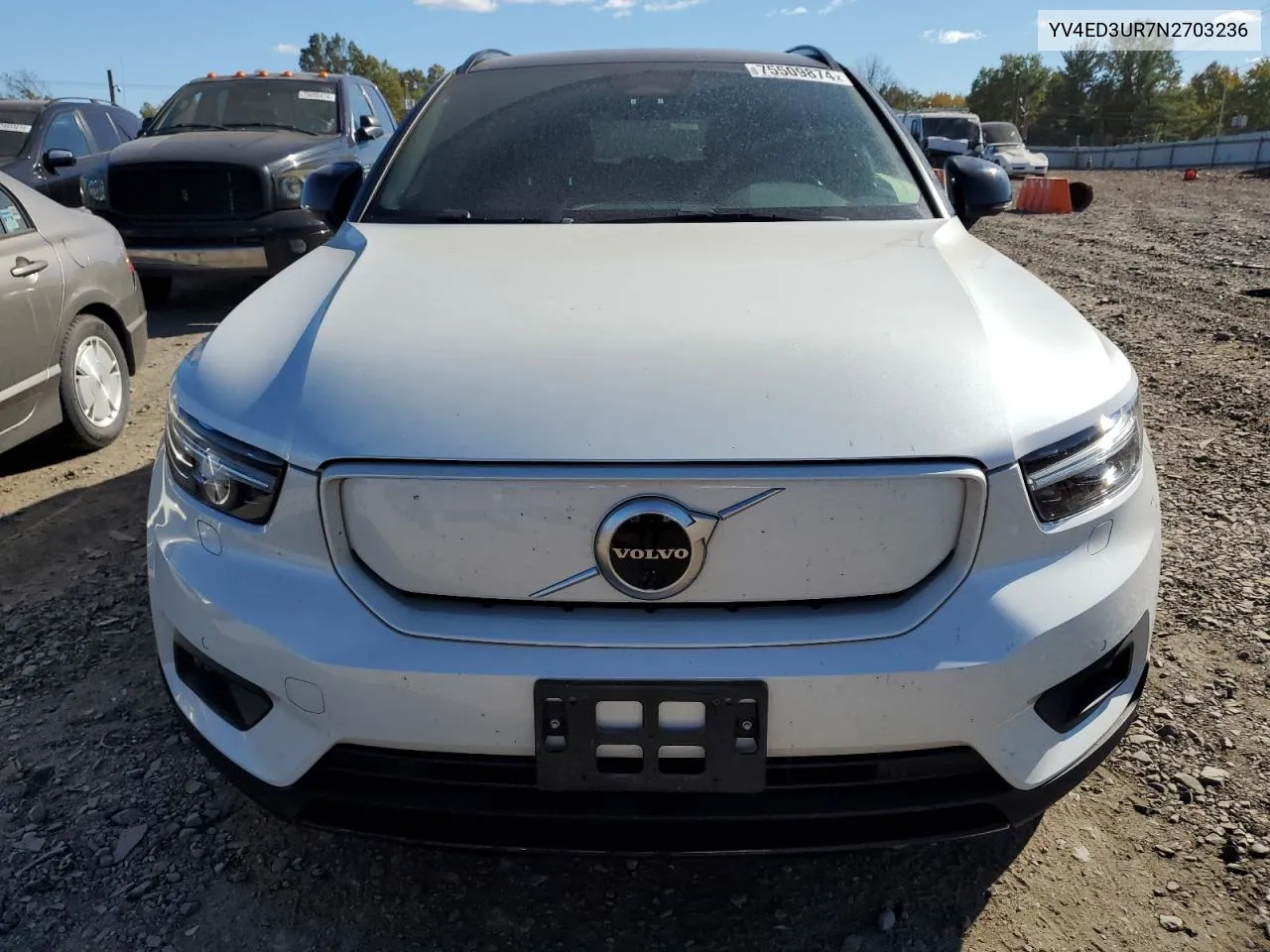 2022 Volvo Xc40 P8 Recharge Plus VIN: YV4ED3UR7N2703236 Lot: 75509874