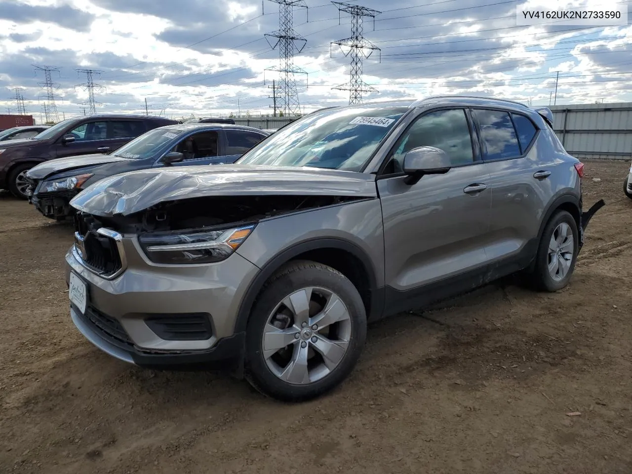 2022 Volvo Xc40 T5 Momentum VIN: YV4162UK2N2733590 Lot: 75945464