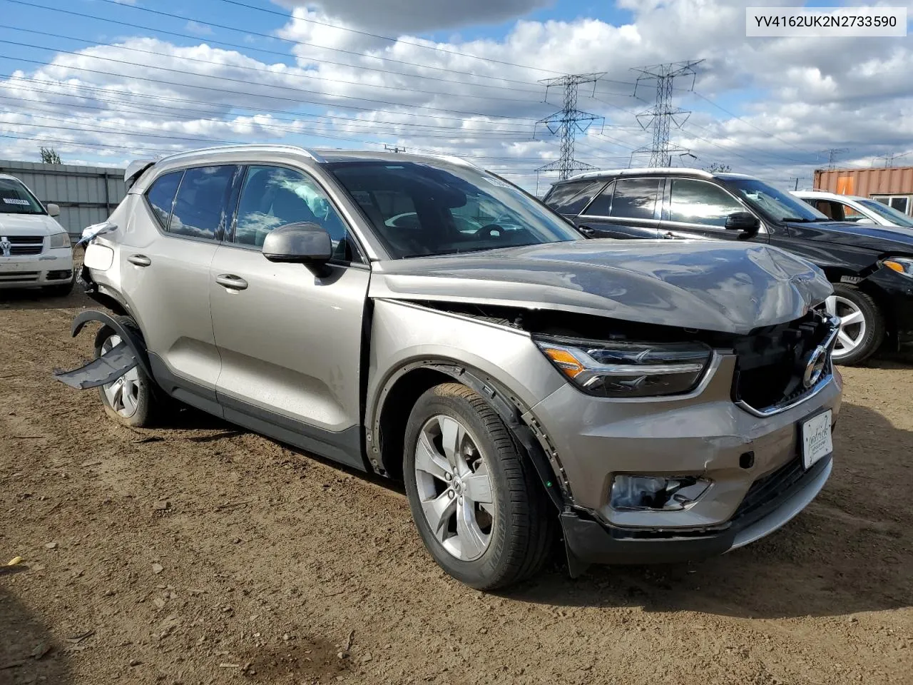 2022 Volvo Xc40 T5 Momentum VIN: YV4162UK2N2733590 Lot: 75945464