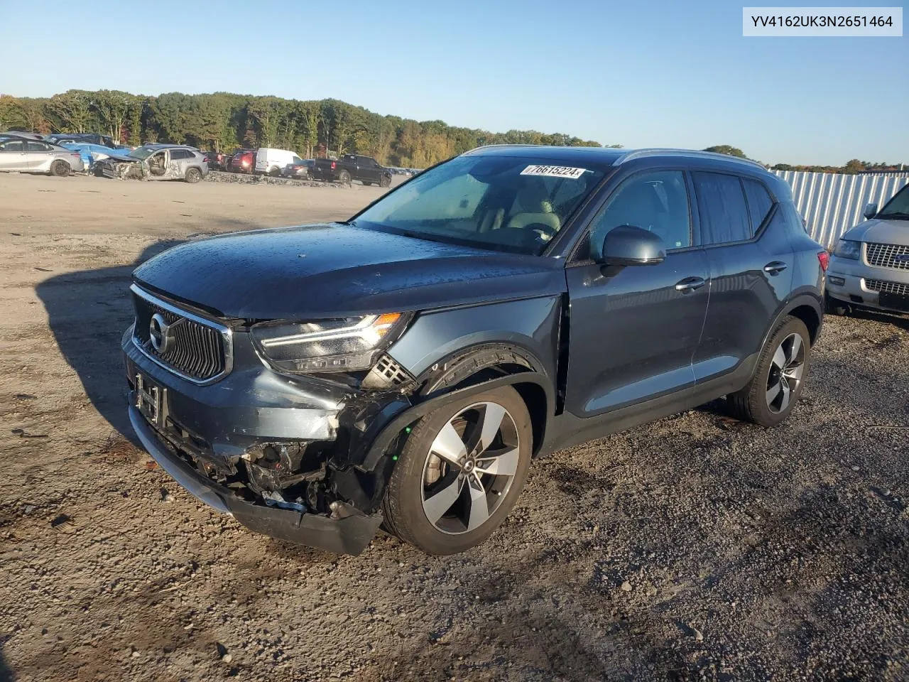 YV4162UK3N2651464 2022 Volvo Xc40 T5 Momentum