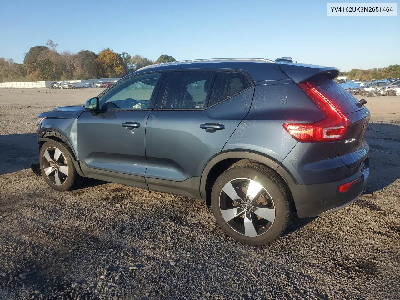 2022 Volvo Xc40 T5 Momentum VIN: YV4162UK3N2651464 Lot: 76615224