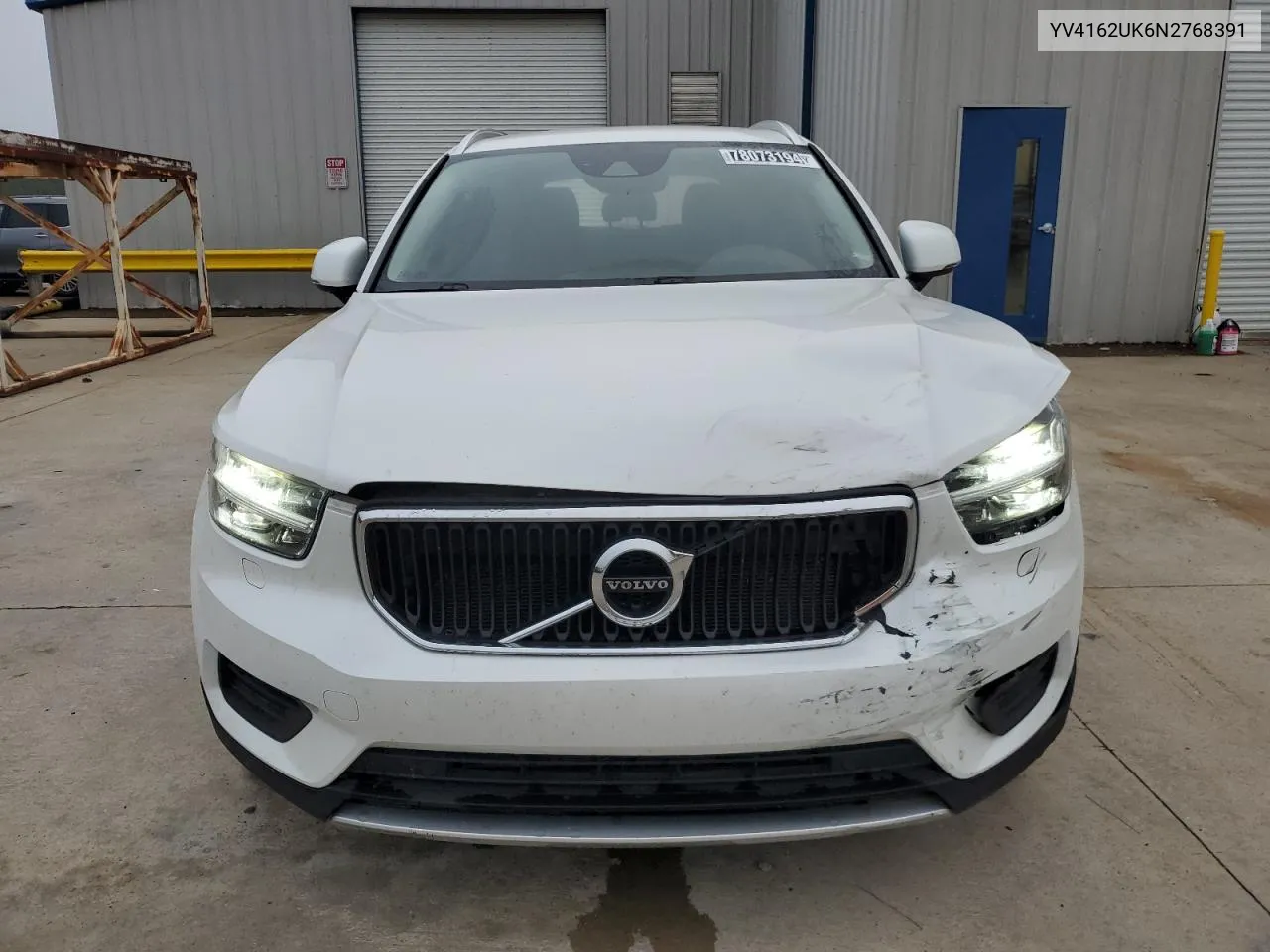 2022 Volvo Xc40 T5 Momentum VIN: YV4162UK6N2768391 Lot: 78073194