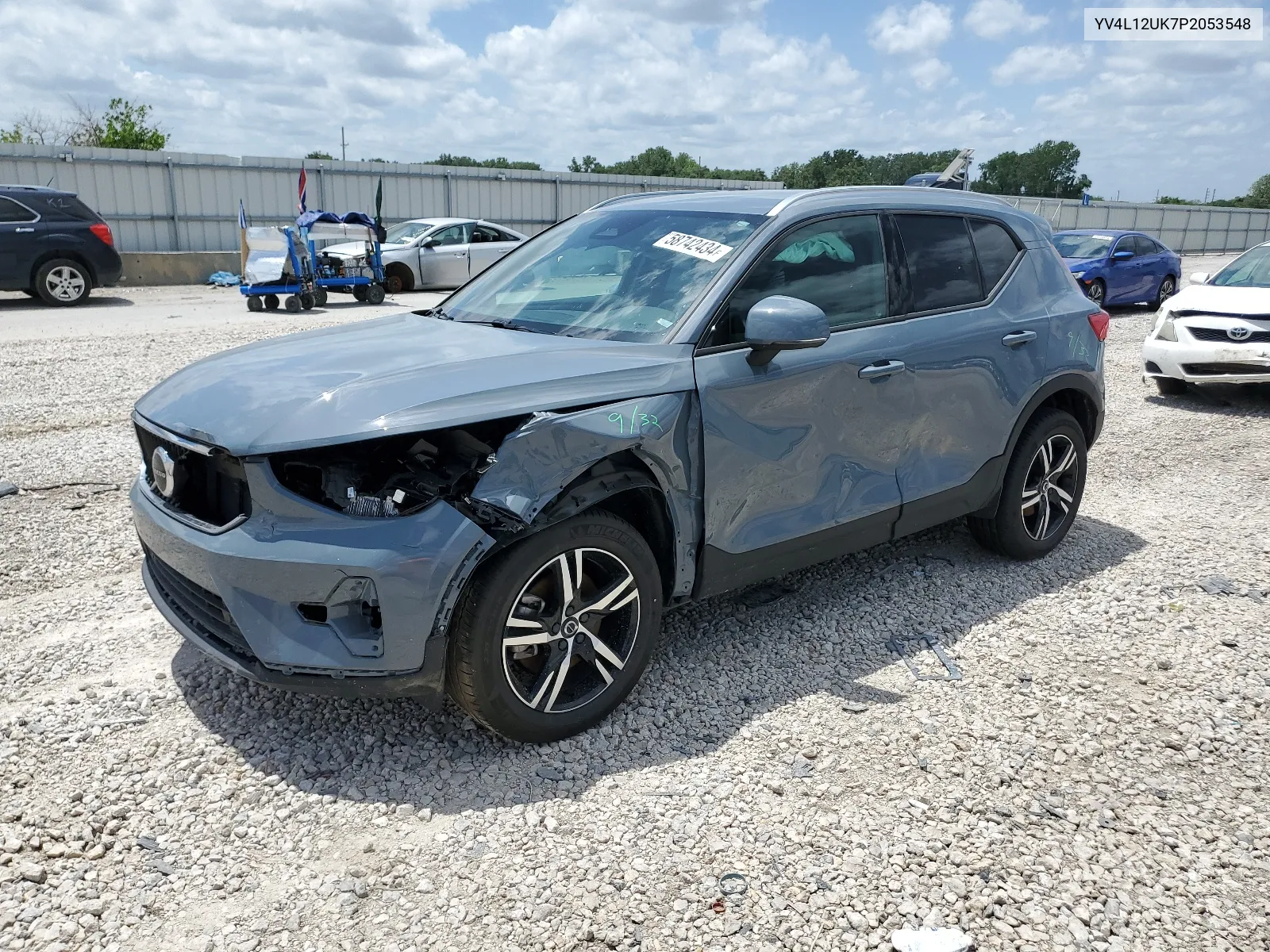 2023 Volvo Xc40 Core VIN: YV4L12UK7P2053548 Lot: 58742434