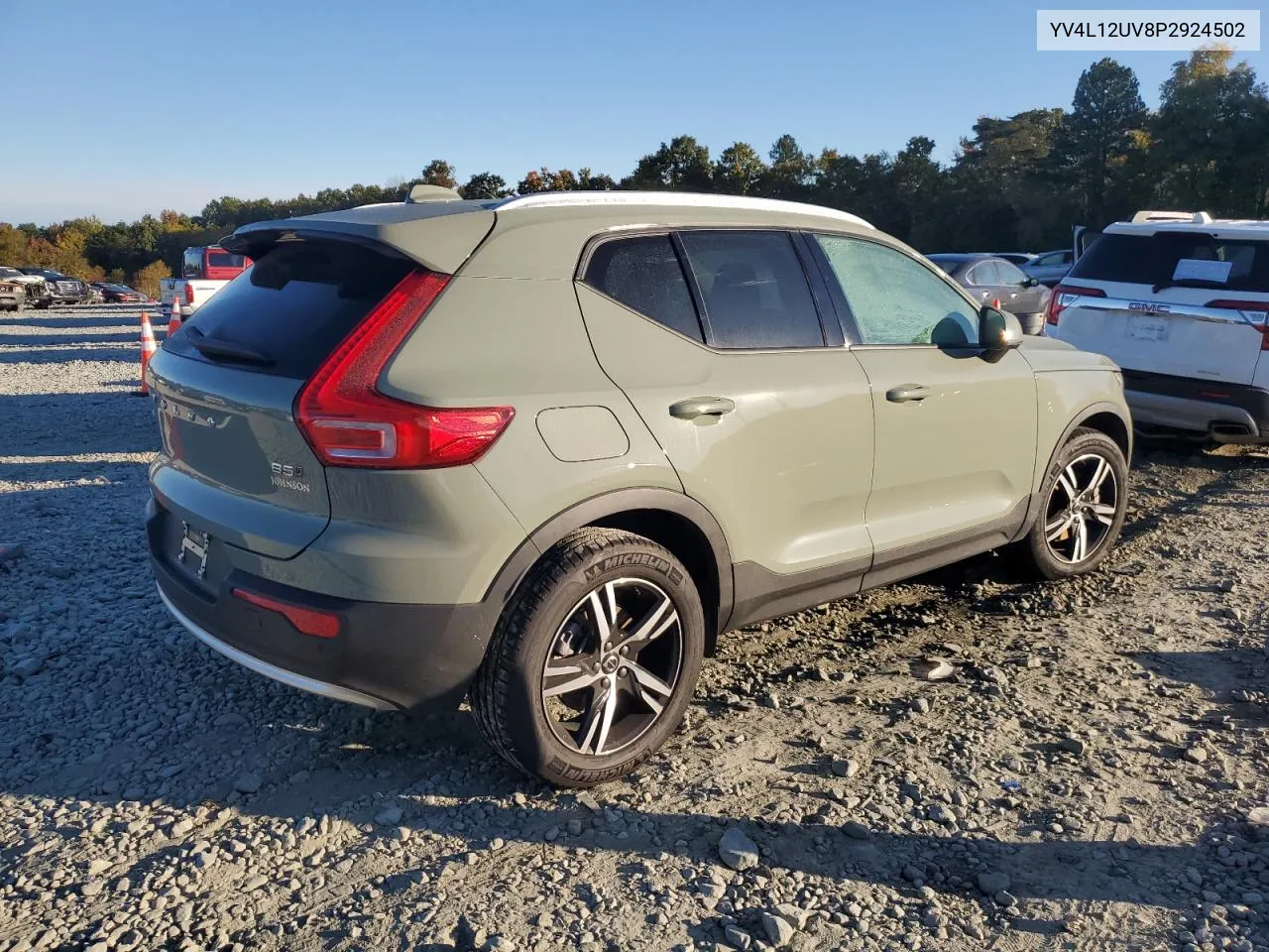 2023 Volvo Xc40 Core VIN: YV4L12UV8P2924502 Lot: 75094794