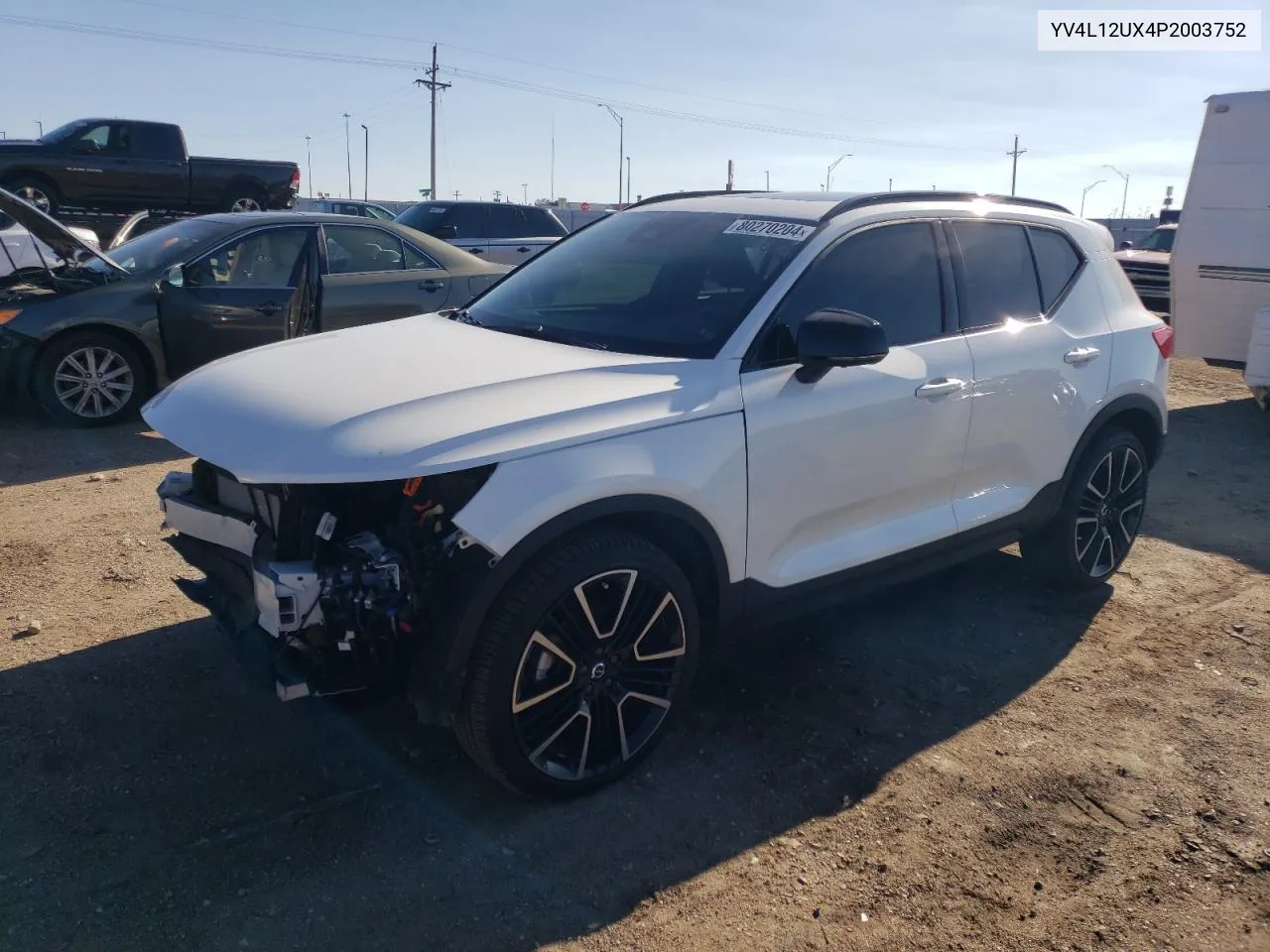 2023 Volvo Xc40 Ultimate VIN: YV4L12UX4P2003752 Lot: 80270204