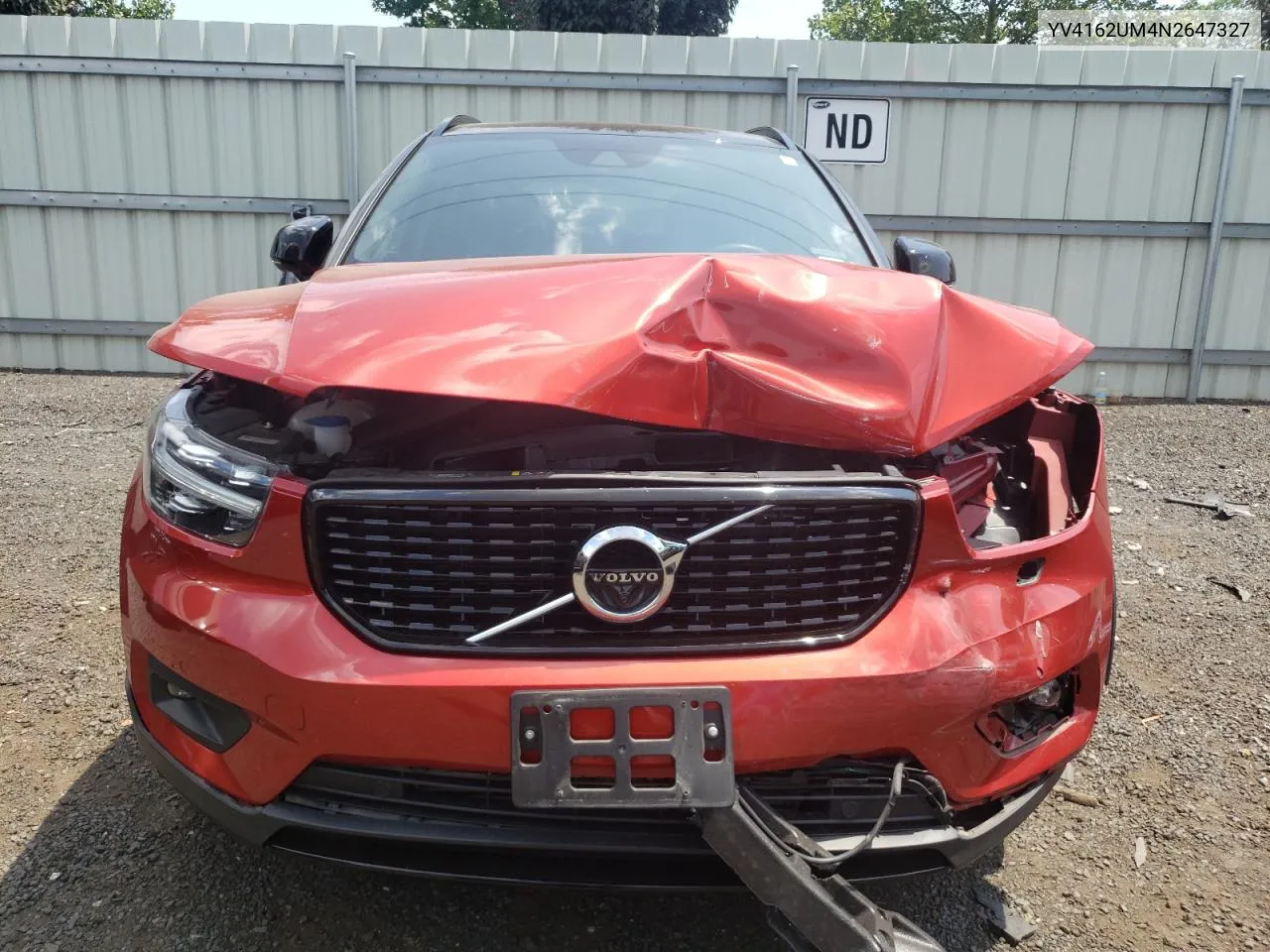 YV4162UM4N2647327 2022 Volvo Xc40 T5 R-Design