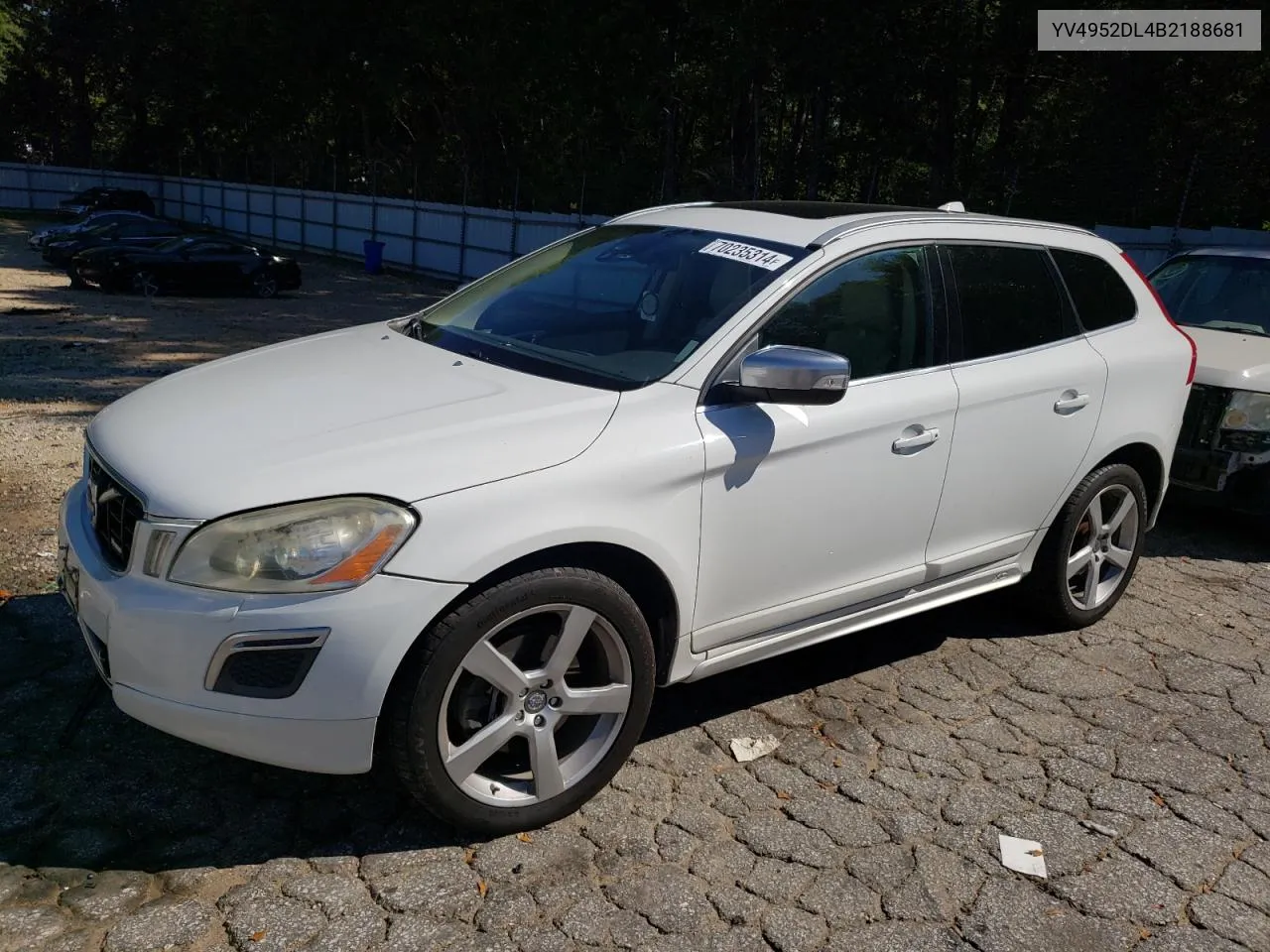 2011 Volvo Xc60 3.2 VIN: YV4952DL4B2188681 Lot: 70235314