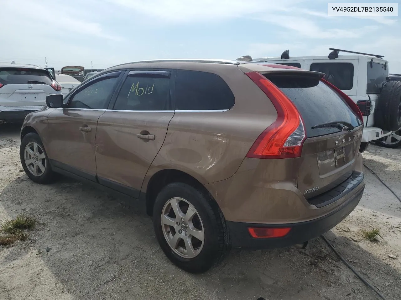 2011 Volvo Xc60 3.2 VIN: YV4952DL7B2135540 Lot: 74741084