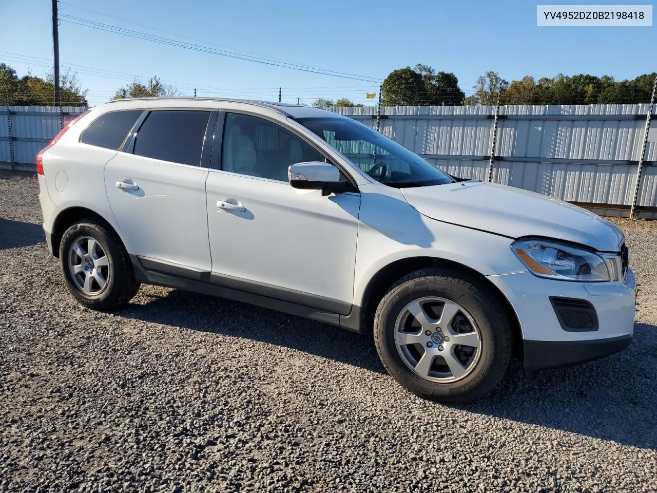 2011 Volvo Xc60 3.2 VIN: YV4952DZ0B2198418 Lot: 76264844