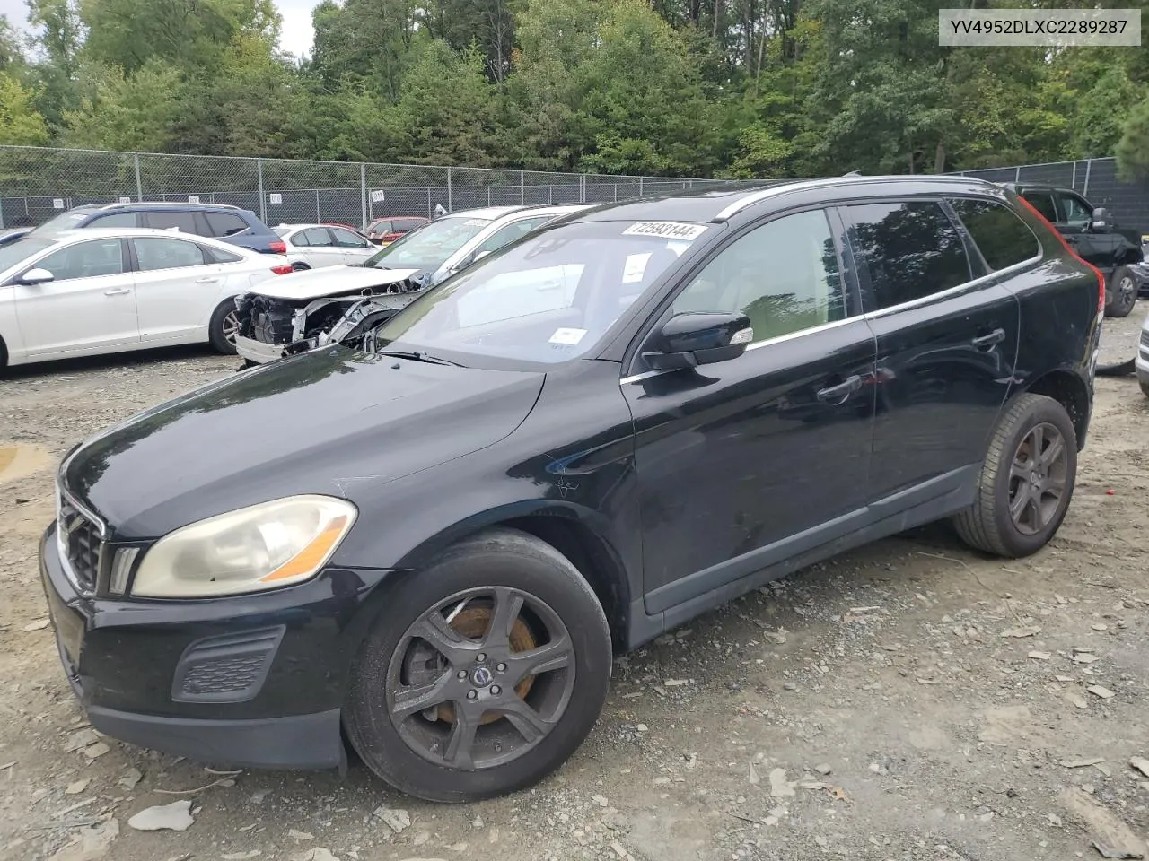 2012 Volvo Xc60 3.2 VIN: YV4952DLXC2289287 Lot: 72593144