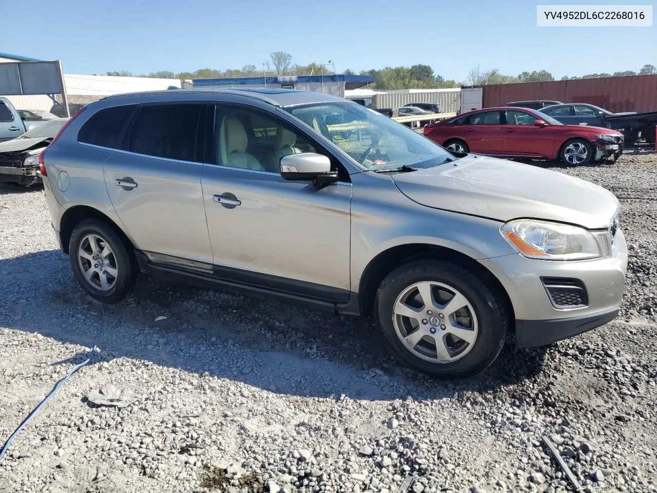 2012 Volvo Xc60 3.2 VIN: YV4952DL6C2268016 Lot: 74946264