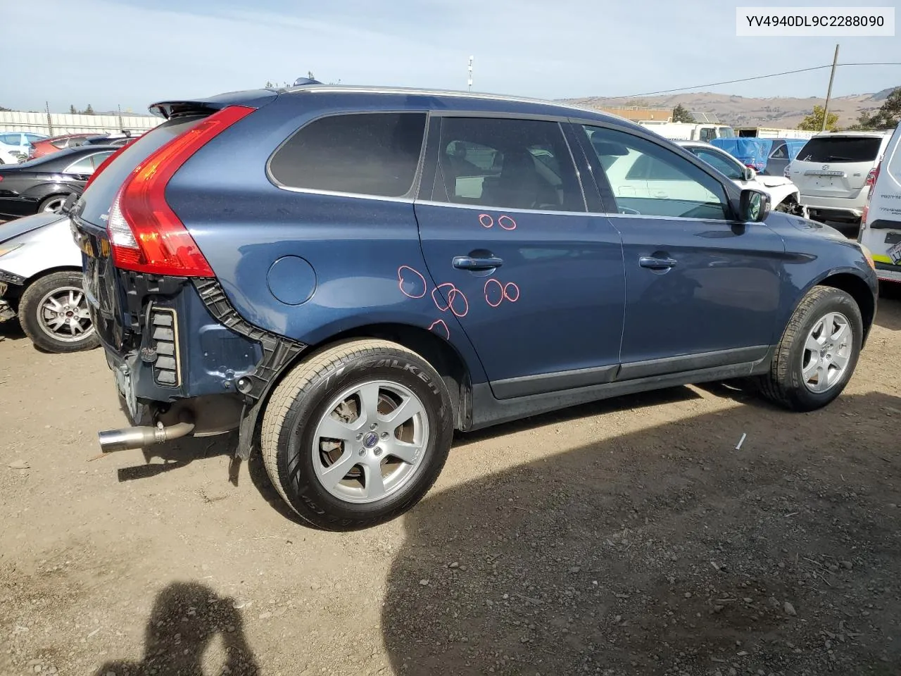 2012 Volvo Xc60 3.2 VIN: YV4940DL9C2288090 Lot: 78567664