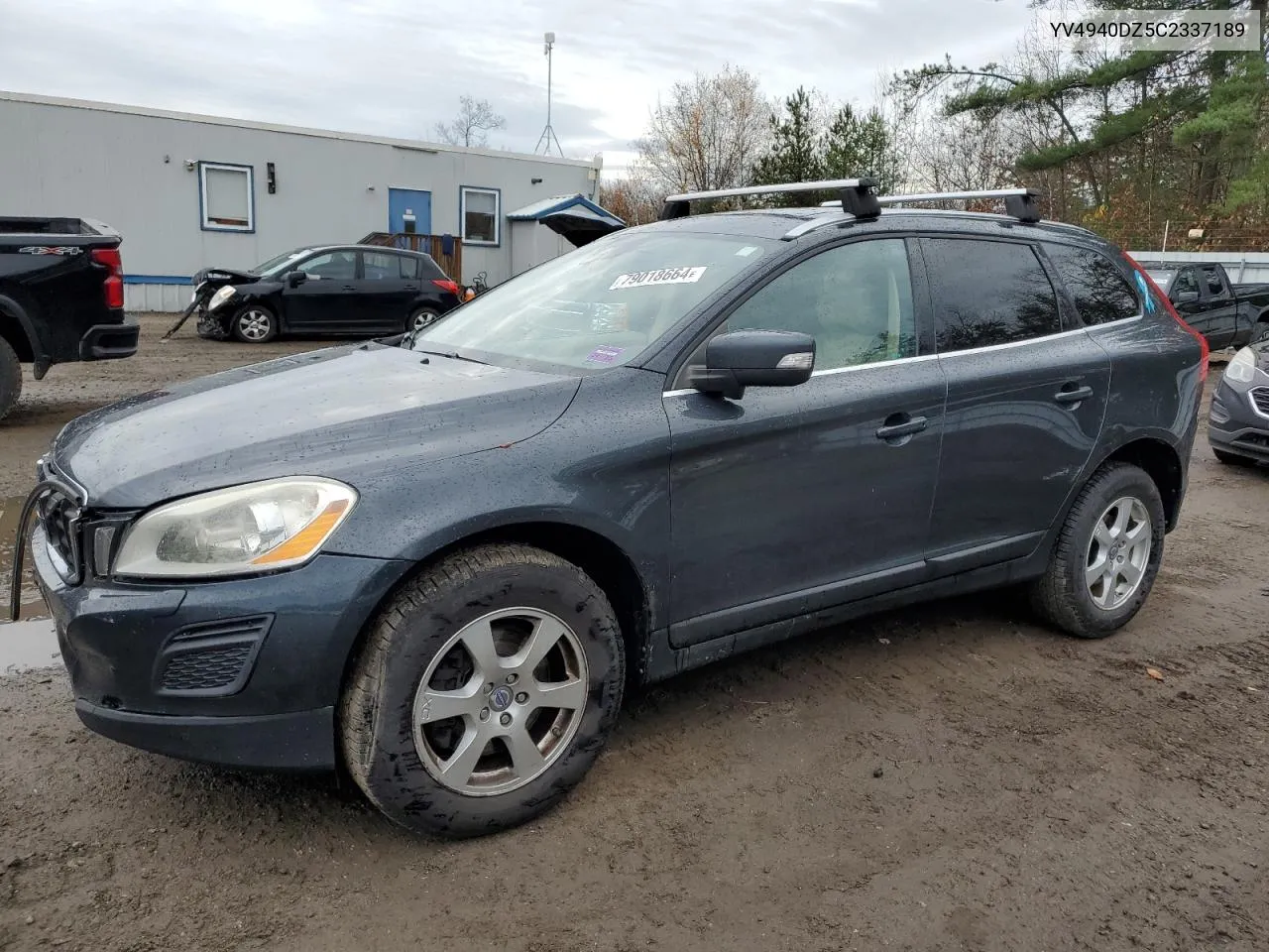 2012 Volvo Xc60 3.2 VIN: YV4940DZ5C2337189 Lot: 79018664