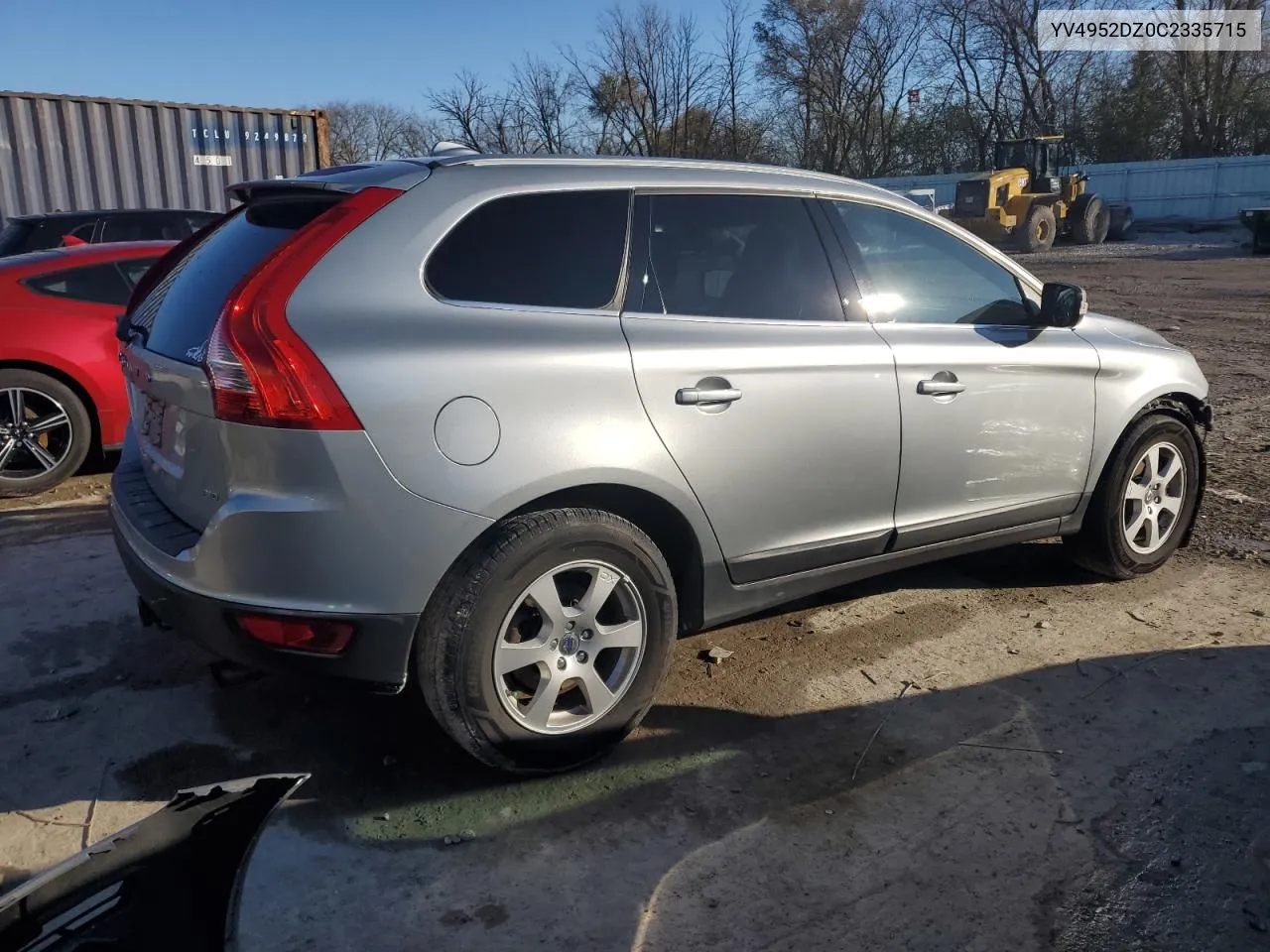 2012 Volvo Xc60 3.2 VIN: YV4952DZ0C2335715 Lot: 79721504