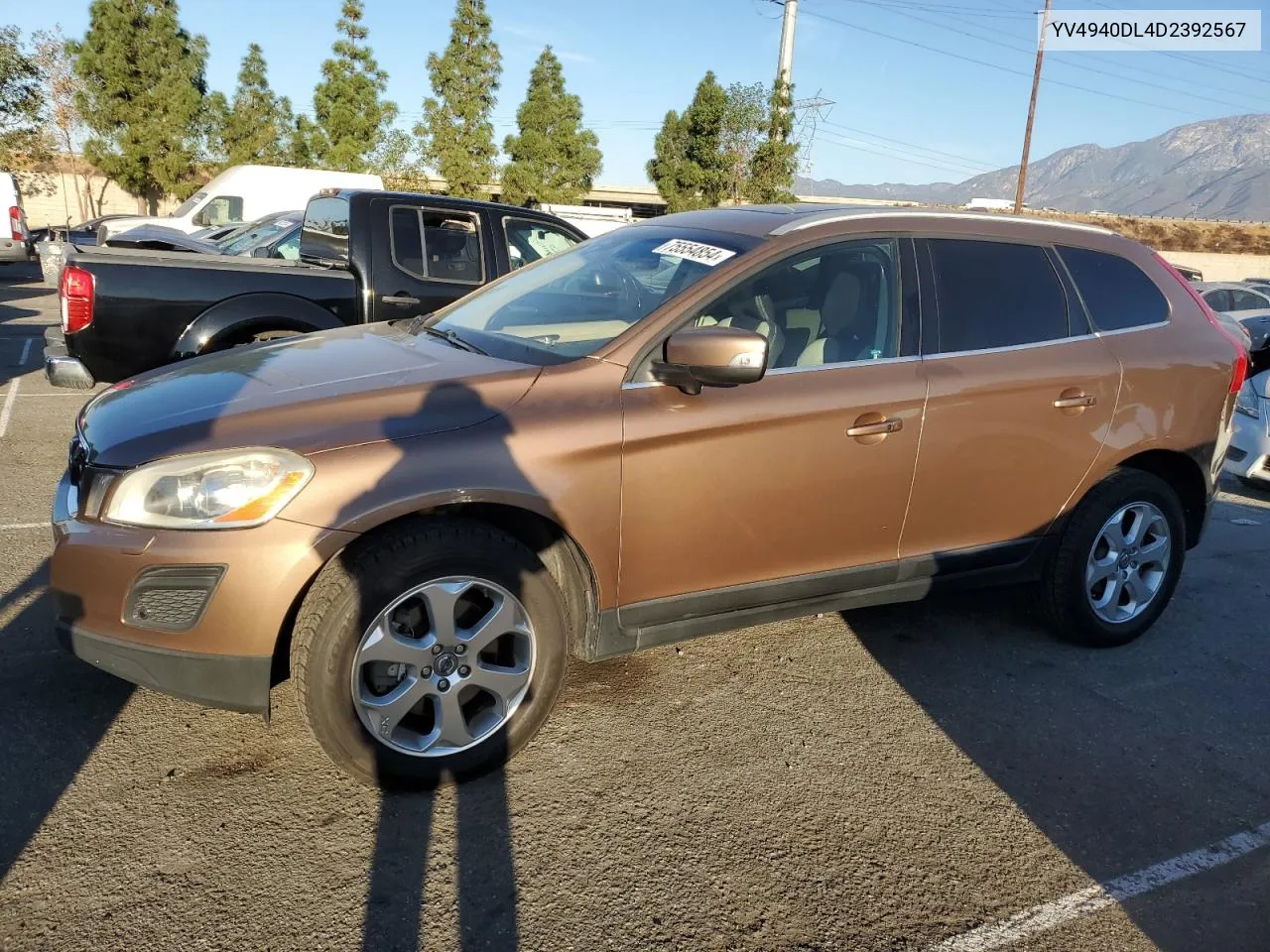 2013 Volvo Xc60 3.2 VIN: YV4940DL4D2392567 Lot: 75554854