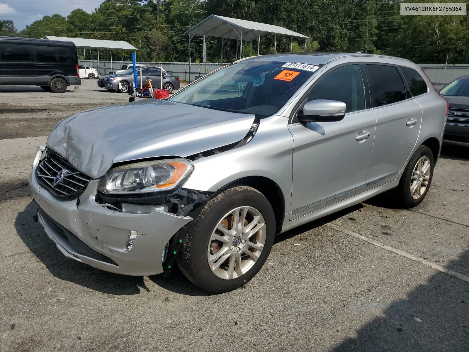 YV4612RK6F2755364 2015 Volvo Xc60 T5 Premier