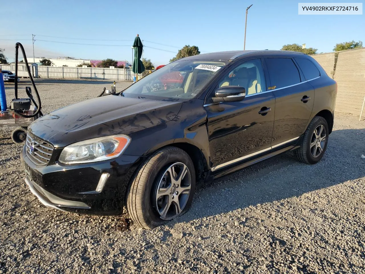 2015 Volvo Xc60 T6 Premier VIN: YV4902RKXF2724716 Lot: 78004634