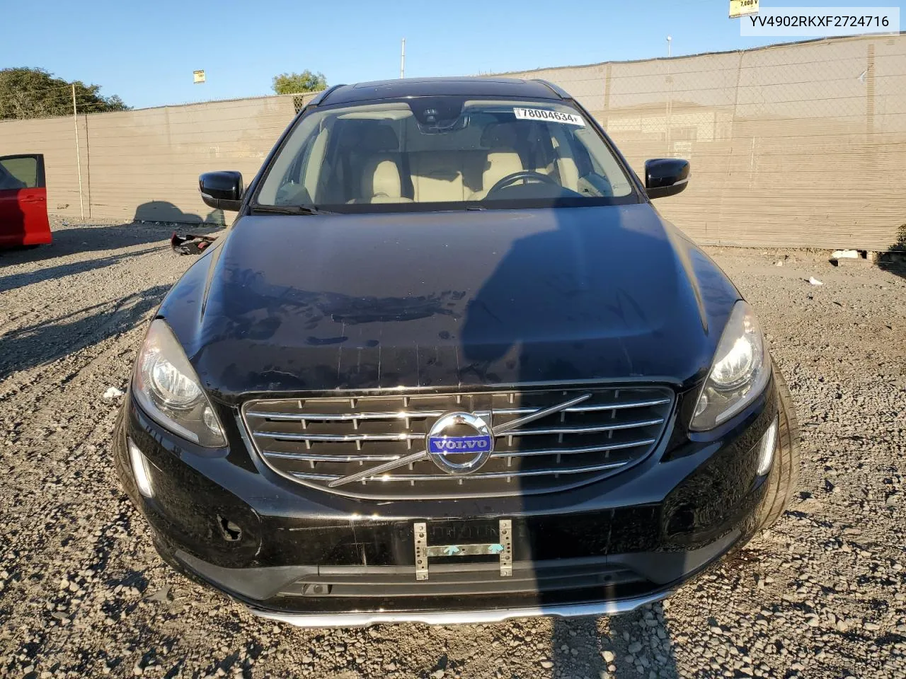 2015 Volvo Xc60 T6 Premier VIN: YV4902RKXF2724716 Lot: 78004634